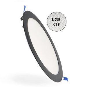 PANEL LED CIRCULAR NEGRO 20W CCT