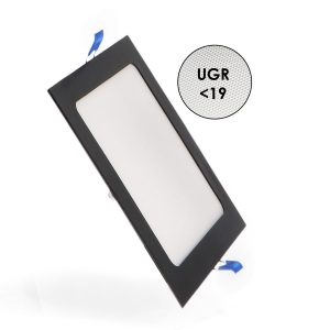 PANEL LED CUADRADO NEGRO 6W