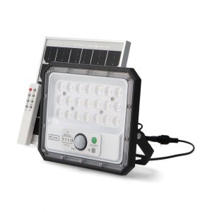 FOCO PROYECTOR SOLAR ARAS 50W CON SENSOR 6000K