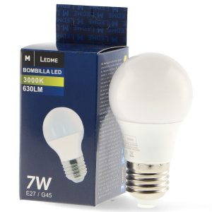 BOMBILLA LED E27 G45 7W 6000K